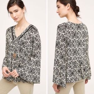 Anthropologie Eri + Ali Hervine Peasant Blouse